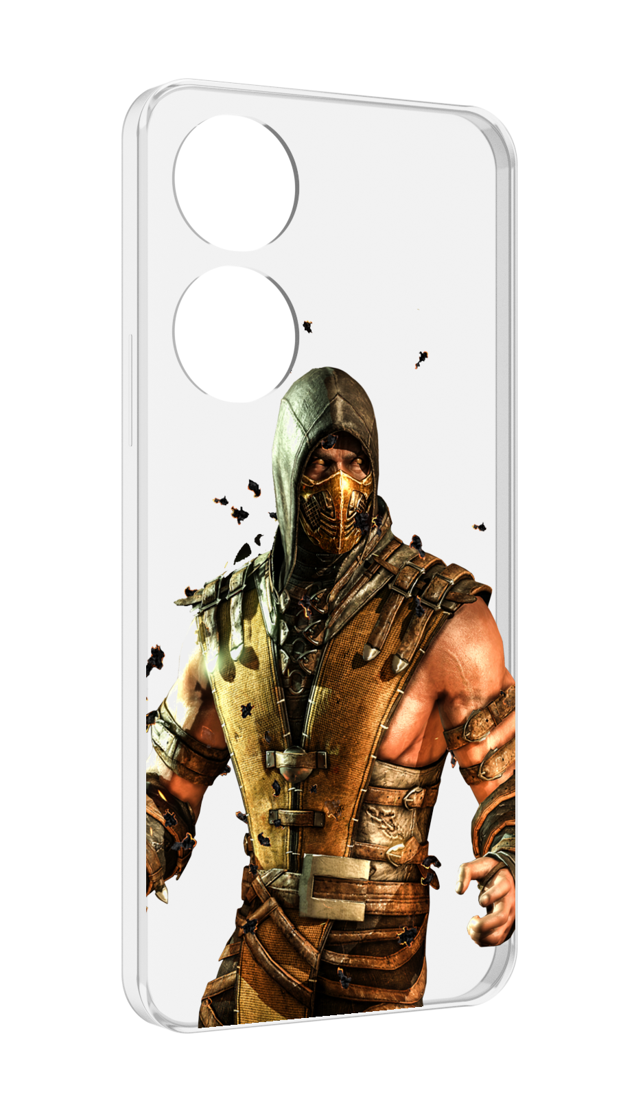 Чехол MyPads Mortal Kombat scorpion для ZTE Blade V40s задняя-панель-накладка-бампер