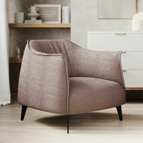 фото Кресло дизайнерское bello standart из букле. цвет розовый размер 63x72x79 (д/ш/в) germary home