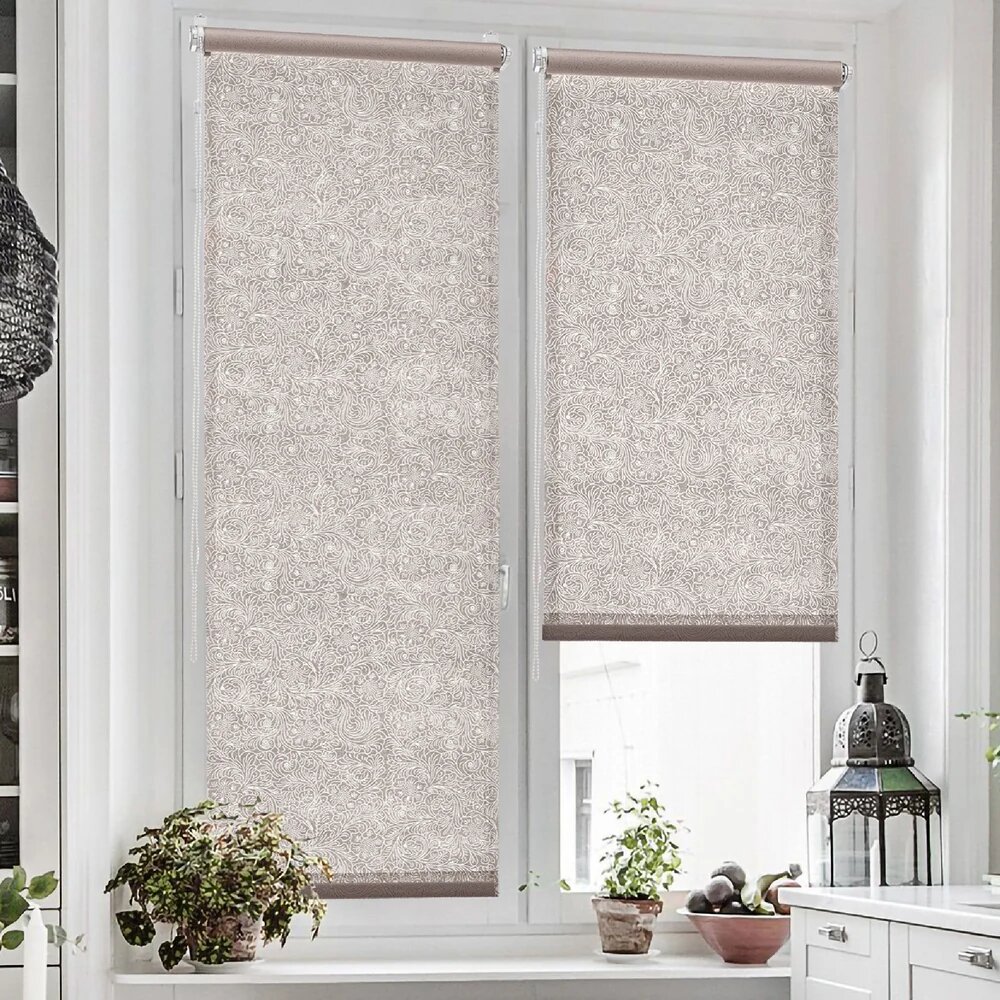 Эскар Рулонные шторы Фантом, бежевый, 52x150 см, арт. 7502052160