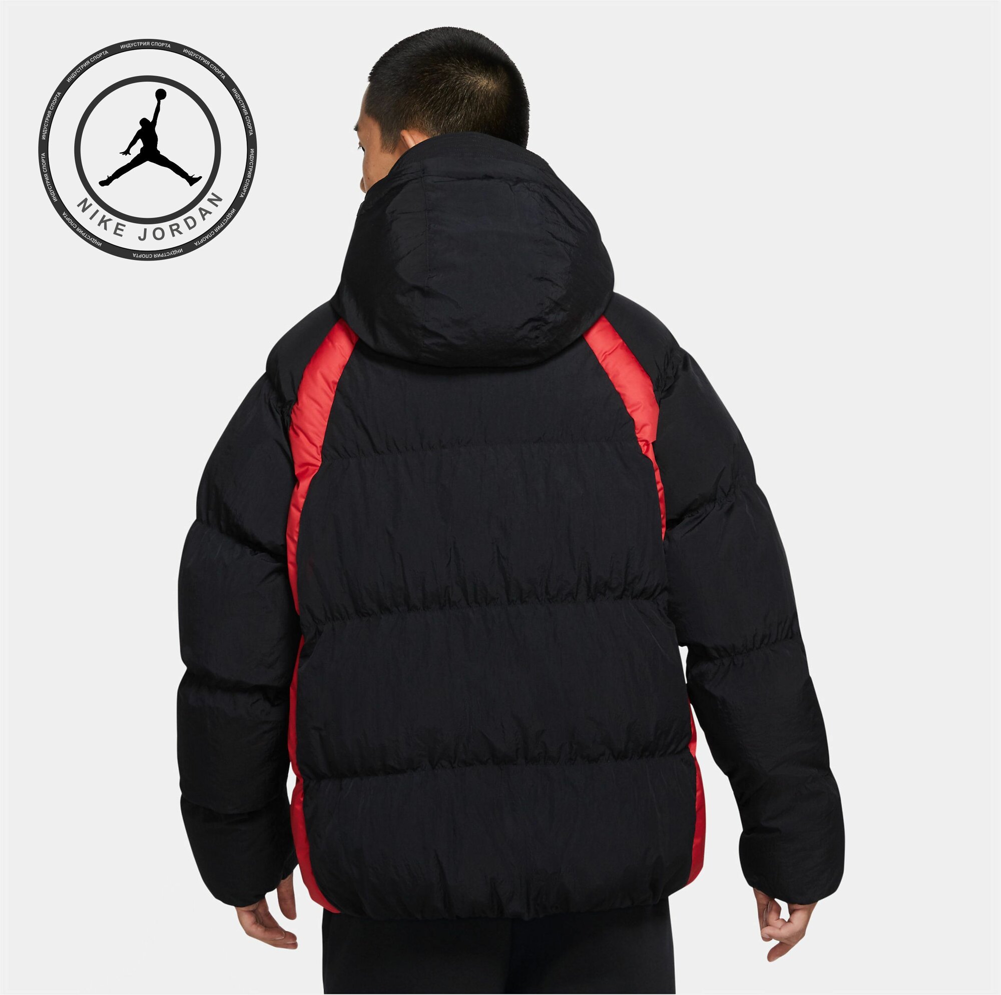 Куртка Jordan Essential, размер L, черный/красный — фото 1