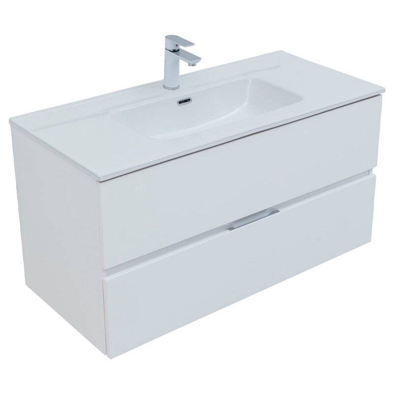 Комплект мебели для ванной Aquanet Алвита 00274205 матовый - фото №8