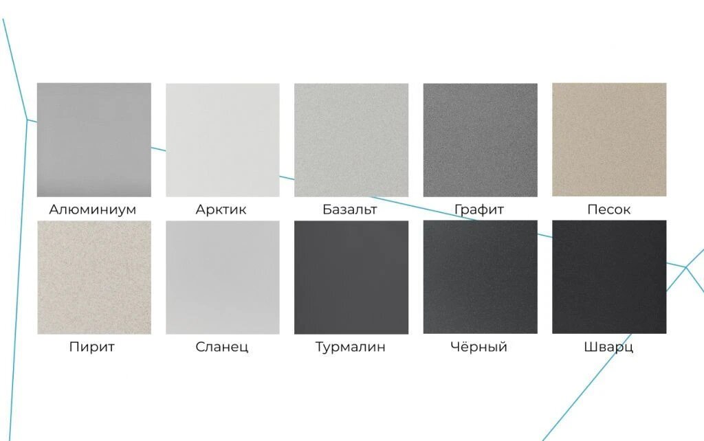 мойка GRANULA 600х500х20мм черный кварц - фото №3