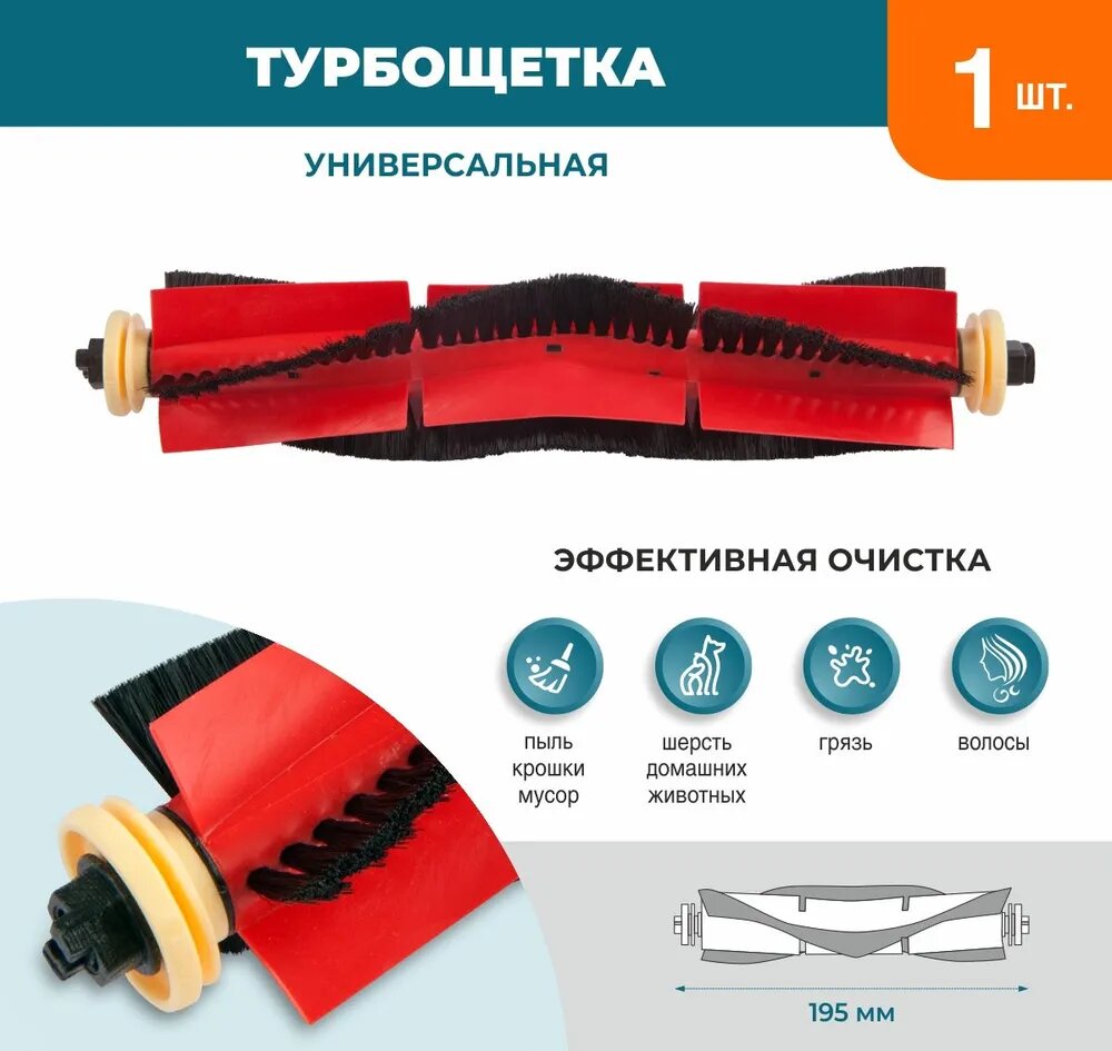 Изображение Фильтр для робота пылесоса Xiaomi, Roborock, Xiaowa: Набор аксессуаров 7 штук