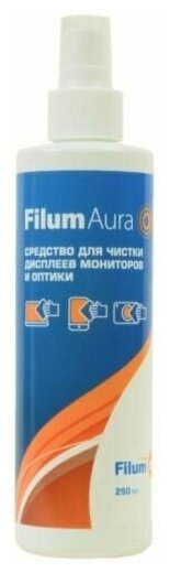 Спрей Filum Aura CLN-S250ICD для очистки мониторов и оптики 250 мл