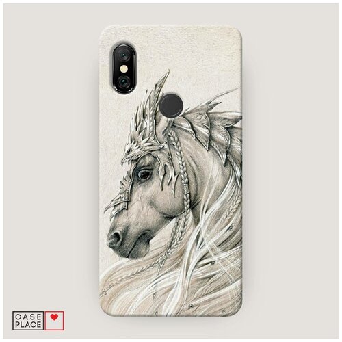 фото Чехол пластиковый xiaomi redmi note 6 pro мифическая лошадь case place