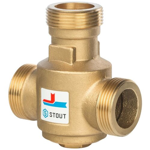 Термостатический смесительный клапан STOUT для твердотопливных котлов G 1 1/4
