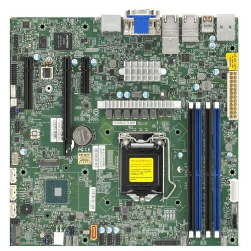 MotherBoard X12SCZ-TLN4F,Micro ATX,Comet Lake PCH W480,LGA1200,1 PCI