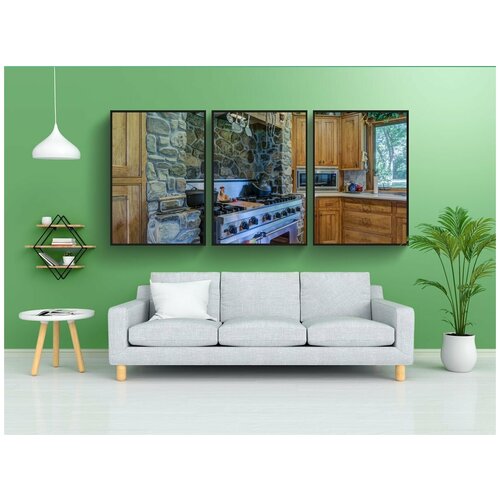 фото Набор модулных постеров для интерьера "дом, мебель, комната" 60x90 см. в тубусе, без рамки lotsprints