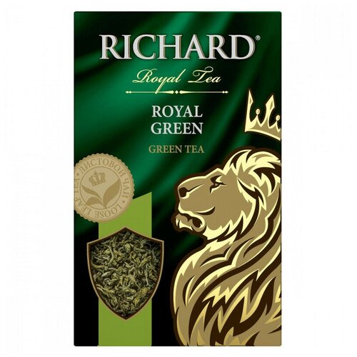 Упаковка 14 штук Чай Richard Royal Green 90г Россия