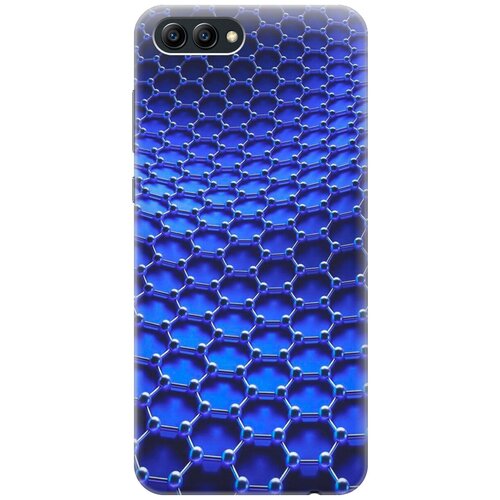 фото Силиконовый чехол на honor view 10 / хонор в10 с принтом "молекулярная цепь gosso