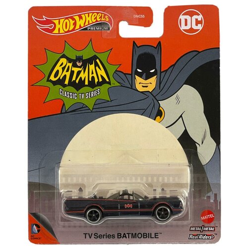 Hot Wheels Машинка тематическая премиальная TV Series Batmobile машинка hot wheels classic tv series batmobile