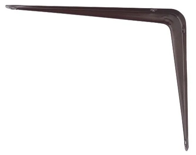 Кронштейн угловой с ребром 150 х 200 мм, коричневый, СИБРТЕХ 94024