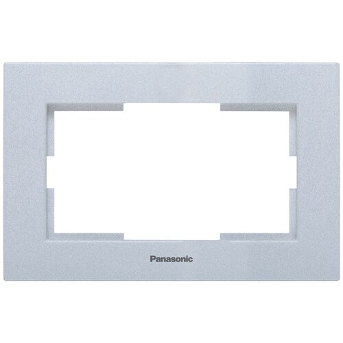 Panasonic Рамка для 2-й розетки серебро Karre Plus 54806 Wktf0809-2sl-res .