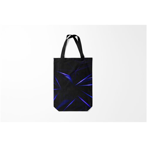 фото Сумка-шоппер / 31х42 см / популярные иллюстрации / текстуры hexagon blue burnettie