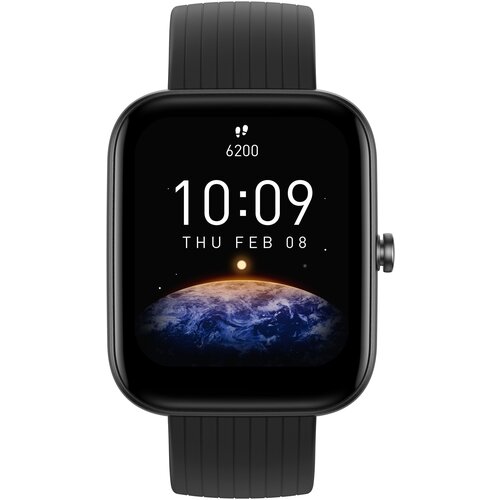 умные часы amazfit bip 3 черный Умные часы Amazfit Bip 3 44 мм без NFC, черный