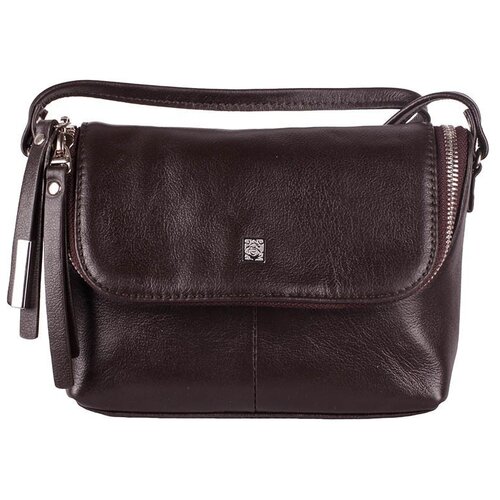 фото Сумка кросс-боди шарпей, каштан