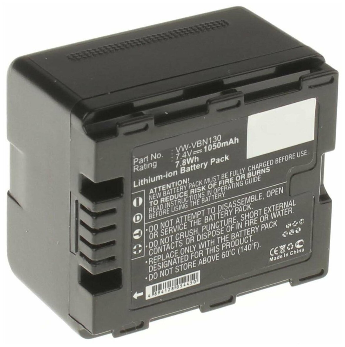 Аккумулятор iBatt iB-B1-F228 1050mAh для Panasonic VW-VBN130, VW-VBN260, VW-VBN390, VW-VBN130-K,