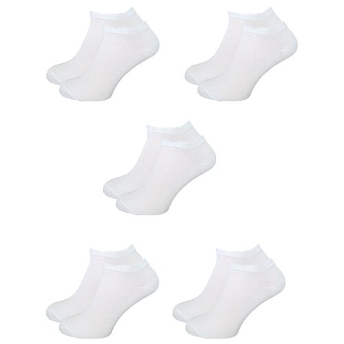 фото Носки lorenzline, 5 пар, размер 43/46, белый