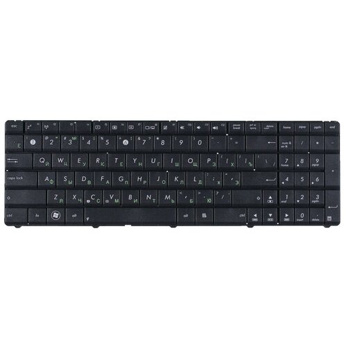 Клавиатура для Asus X54H, K53E, K52, K53SD, X75VC, K52F, K53SV, X55A, N53SV, N53, X75A, X54C, K55N, X55VD, G60, X55C, K72F, A54H и др. черная