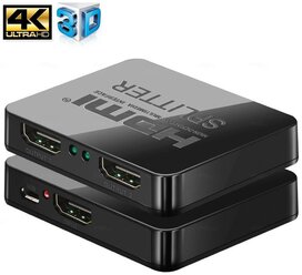 HDMI-разветвитель видеосигнала 1 вход/2 выхода, HDMI 1.4 | ORIENT HSP0102HL