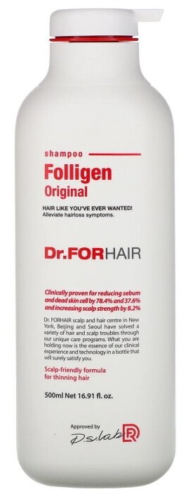 Шампунь с липосомами против выпадения волос Dr. ForHair Folligen Shampoo, 500 мл