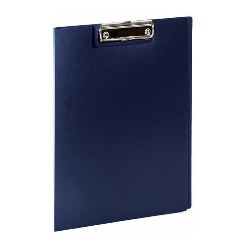 фото Папка-планшет с крышкой staff (а4, до 90 листов, пластик) синий, 10шт. (229220)