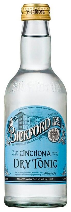 Напиток Bickford and Sons Dry Tonic, Бикфорд энд Сонс Драй тоник, 0.275 л, стекло