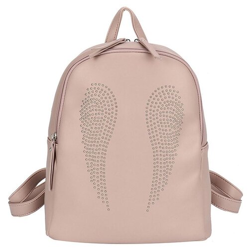 фото Сумка-рюкзак женская orsoro, искусственная кожа, палево-розовый
