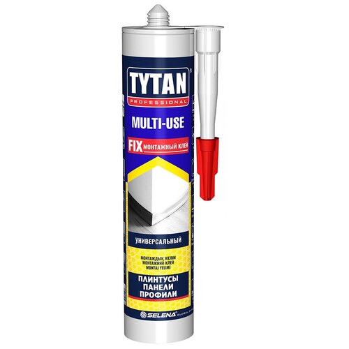 клей монтажный tytan professional hydro fix 310 мл Клей монтажный каучуковый Tytan Multi-use бежевый 310 мл