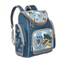 Grizzly RA-332-6 Рюкзак школьный с мешком для обуви 2 синий