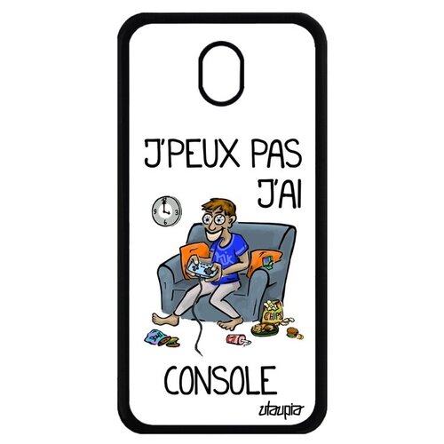 фото Красивый чехол на телефон // samsung galaxy j7 2017 // "не могу - у меня приставка!" юмор прикольный, utaupia, белый