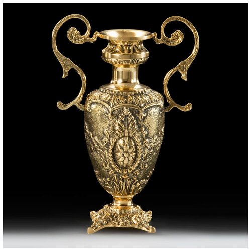 Ваза - кувшин из бронзы с двумя ручками VR-8655-B KNP-VR-8655-B