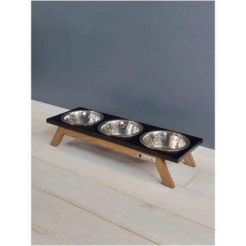 Миска для кошек и собак на подставке 3шт. по 200мл. Pepilota Сфинкс высотой 7см. ц.LOFT