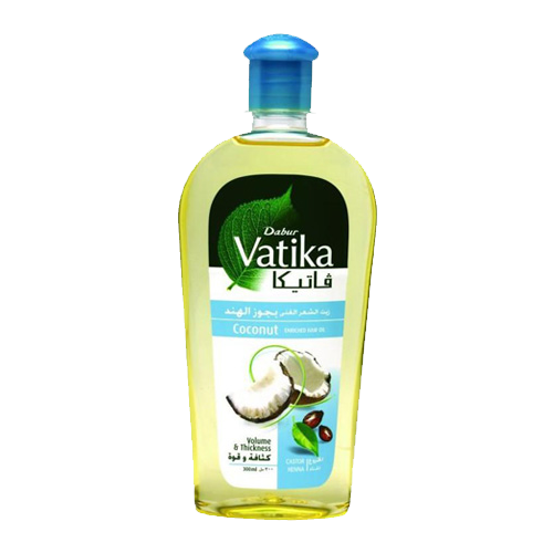 Dabur Масло для волос Dabur VATIKA Coconut Enriched обогащённое кокосом, 200 мл