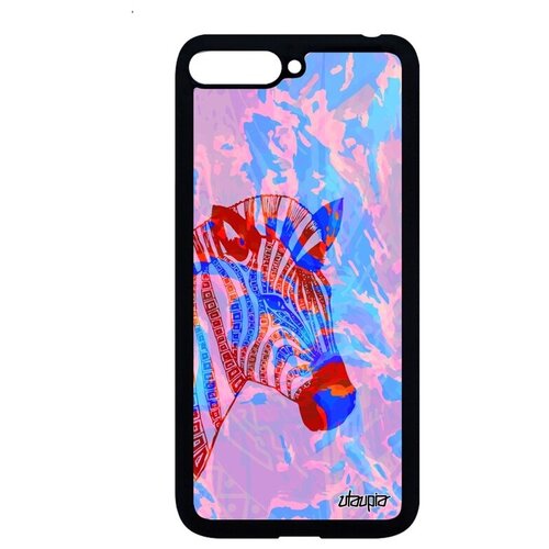 фото Противоударный чехол на телефон // huawei y6 2018 // "зебра" дизайн zebra, utaupia, розовый