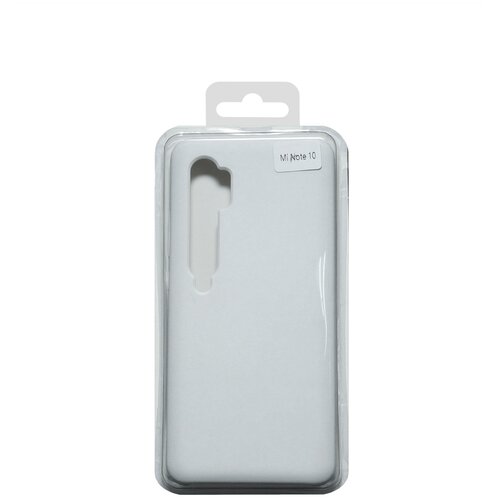 Чехол-накладка для XIAOMI Mi Note 10 SILICONE CASE NL белый (9)