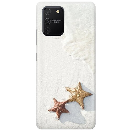 Ультратонкий силиконовый чехол-накладка для Samsung Galaxy S10 Lite, A91 с принтом Две морские звезды ультратонкий силиконовый чехол накладка для samsung galaxy s10 lite a91 с принтом две морские звезды