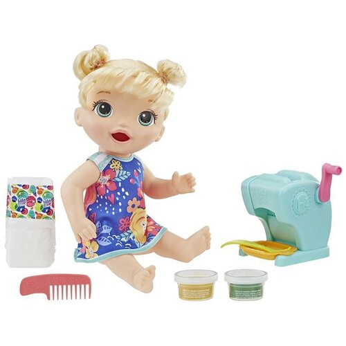 Интерактивная кукла Hasbro Baby Alive Малышка и макароны, 35,6 см, E3694ES0 разноцветный