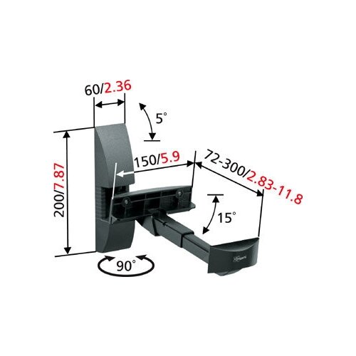 Vogel s VLB 200 настенный кронштейн для колонок (2шт)