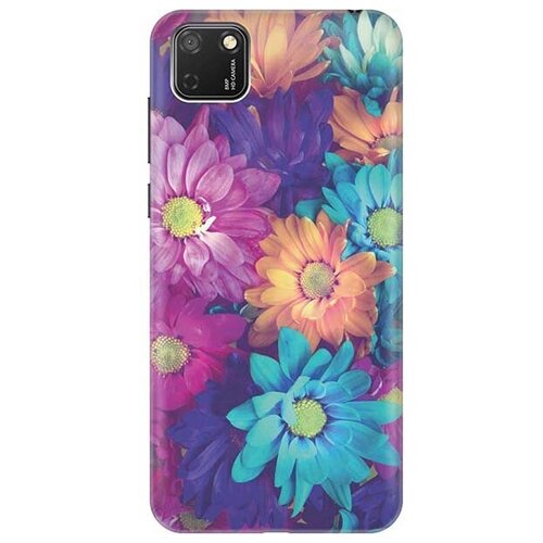 фото Ультратонкий силиконовый чехол-накладка для huawei y5p / honor 9s с принтом "много цветов" gosso