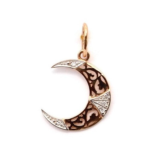 Подвеска Diamond Prime, красное золото, 585 проба, фианит