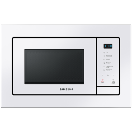 Микроволновая печь встраиваемая Samsung MS23A7118A, белый микроволновая печь встраиваемая samsung ms23a7118a черный