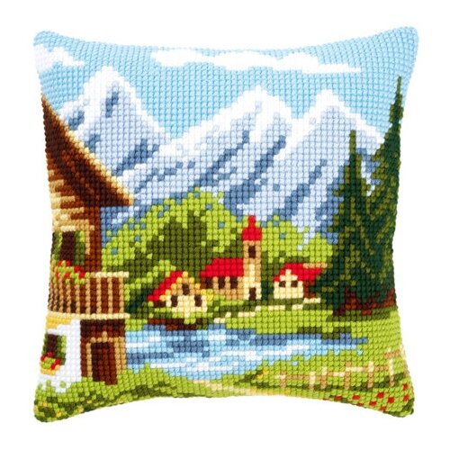 фото Набор для вышивания vervaco pn-0009079 деревушка в альпах