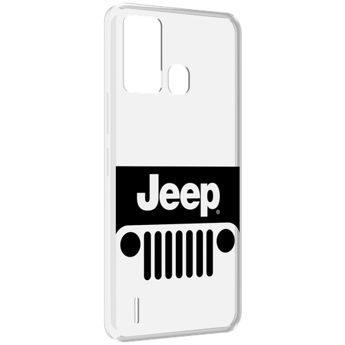 Чехол MyPads jeep-джип-3 мужской для ITEL S16 / ITEL Vision 1 Pro задняя-панель-накладка-бампер