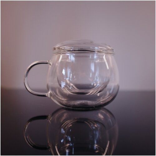 Кружка стеклянная заварочная ЛiСТ на 200 мл (LIS50136)