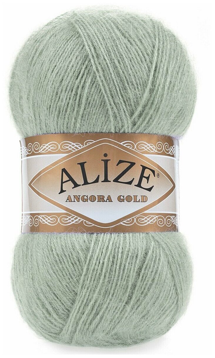 Пряжа Alize Angora gold (Ангора голд) цвет: 515 миндаль, 100гр. 550м. (20% шерсть, 80% акрил), 1 шт.