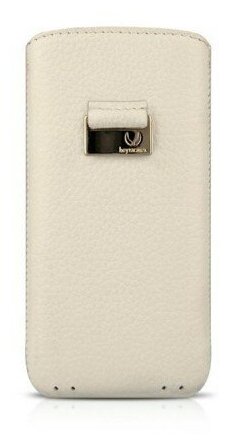 Кожаный чехол-карман Beyzacases Retro Strap для iPhone 5/5S/SE, white (BZ23103)
