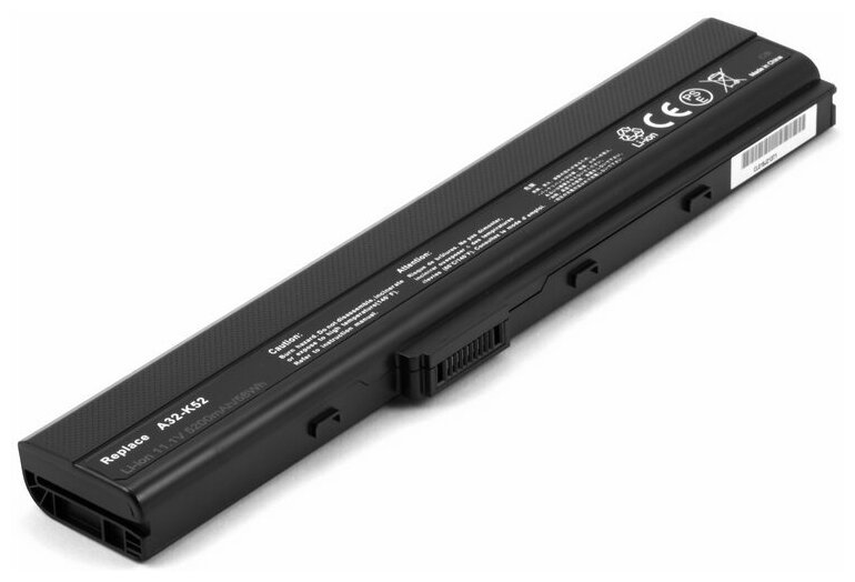 Аккумулятор для Asus A32-K42, A32-K52, A32-N82 (5200mAh)