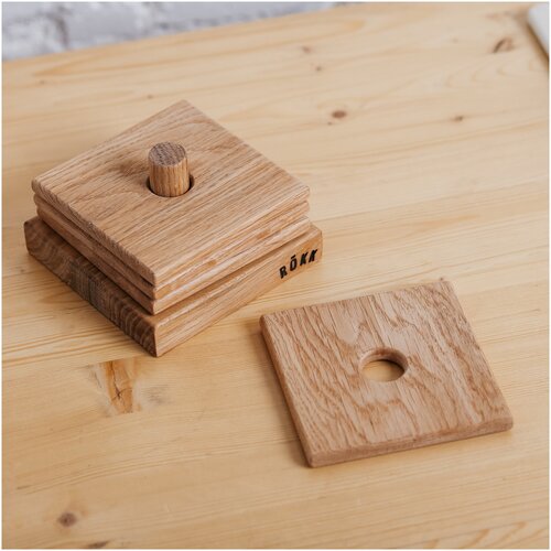 Бирдекель подставка под горячее набор Rokk 4 шт.