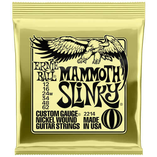 Струны для электрогитары Ernie Ball 2214 Mammoth Slinky 12-62